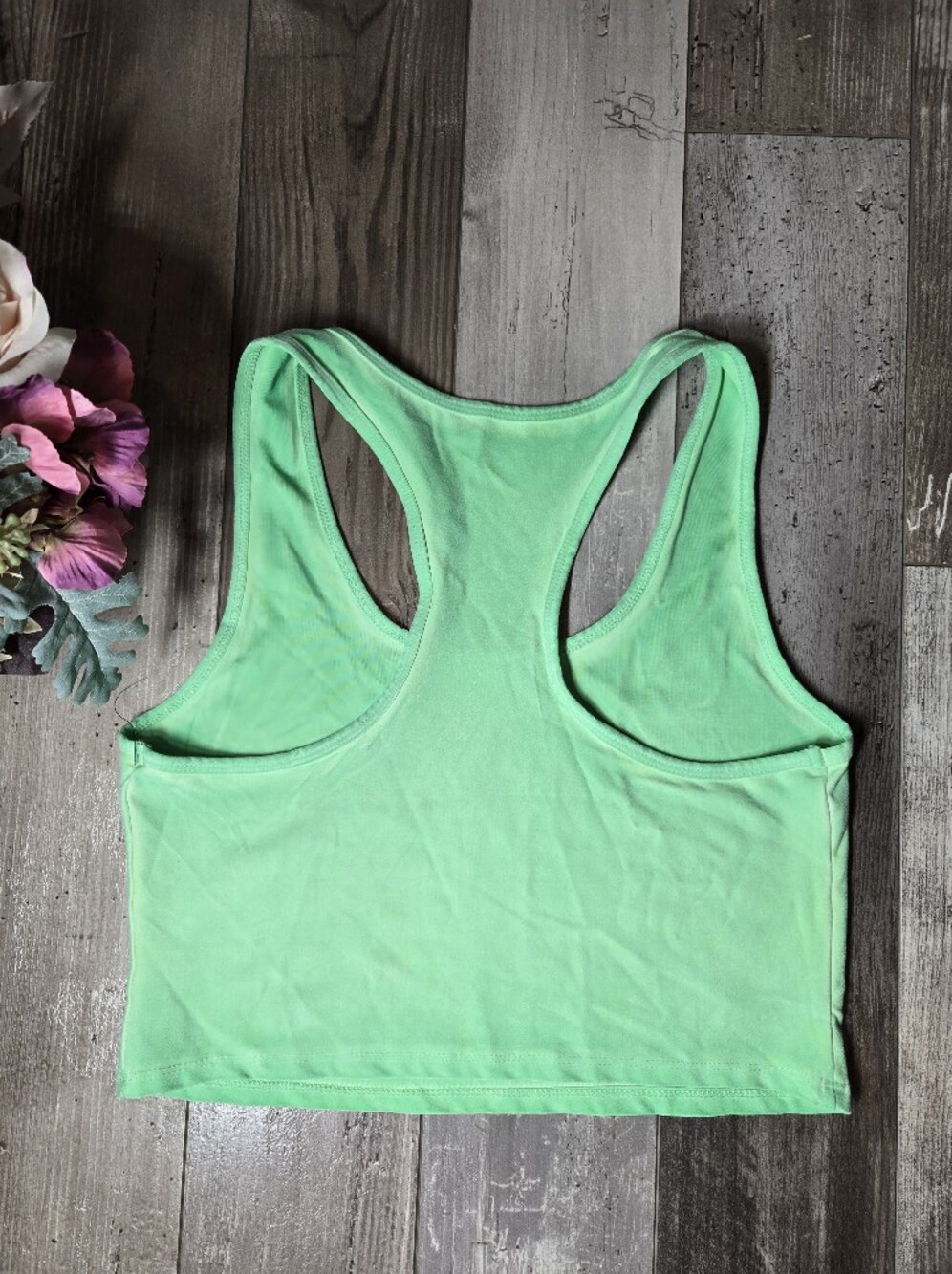 Evolution & Creation Green Racerback Crop Tank Top – Women’s Large NWOT - Picture 12 of 16